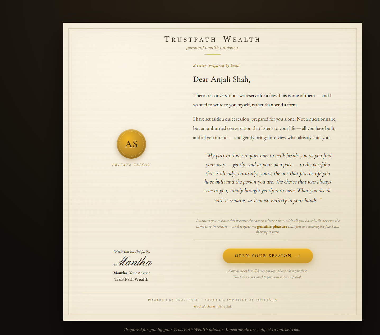 TrustPath Wealth session